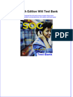 Instant Download PDF SOC 4th Edition Witt Test Bank Full Chapter