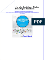 Instant Download PDF Introduction To Interdisciplinary Studies 1st Edition Repko Test Bank Full Chapter