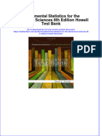 (Download PDF) Fundamental Statistics For The Behavioral Sciences 8th Edition Howell Test Bank Full Chapter