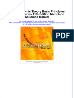 (Download PDF) Microeconomic Theory Basic Principles and Extensions 11th Edition Nicholson Solutions Manual Full Chapter