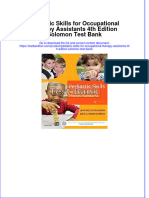 (Download PDF) Pediatric Skills For Occupational Therapy Assistants 4th Edition Solomon Test Bank Full Chapter