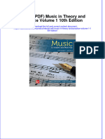 Full Download PDF of (Ebook PDF) Music in Theory and Practice Volume 1 10th Edition All Chapter