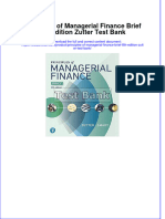 (Download PDF) Principles of Managerial Finance Brief 8th Edition Zutter Test Bank Full Chapter