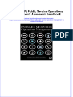 Full Download PDF of (Ebook PDF) Public Service Operations Management: A Research Handbook All Chapter