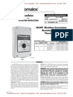 Chromalox WCRT 100 Thermostat Install Guide