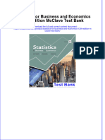 Instant Download PDF Statistics For Business and Economics 12th Edition McClave Test Bank Full Chapter