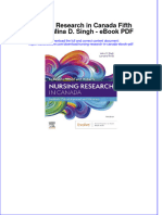 Full Download PDF of Nursing Research in Canada Fifth Edition Mina D. Singh - Ebook PDF All Chapter