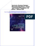 Power Electronic System Design: Linking Differential Equations, Linear Algebra, and Implicit Functions 1St Edition - Ebook PDF