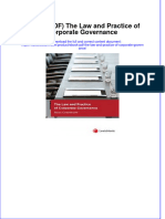 Full Download PDF of (Ebook PDF) The Law and Practice of Corporate Governance All Chapter