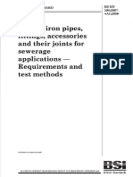 BS en 598-2007+A1 - 2009-Ductile Iron Pipes, Fittings, Accessories and Their Joints For Sewarage Pipelines