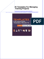 Full Download PDF of (Ebook PDF) Templates For Managing Training Projects All Chapter