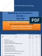 0S W1-LAB IS - 331 MUST Modeling and Simulation