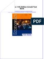 Instant Download PDF Economics 11th Edition Arnold Test Bank Full Chapter