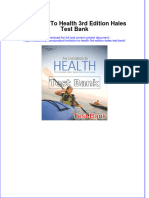 (Download PDF) Invitation To Health 3rd Edition Hales Test Bank Full Chapter