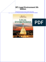 Full Download PDF of (Ebook PDF) Legal Environment 5th Edition All Chapter