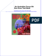 (Download PDF) Biology An Australian Focus 5th Edition Knox Test Bank Full Chapter