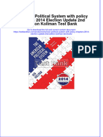 (Download PDF) American Political System With Policy Chapters 2014 Election Update 2nd Edition Kollman Test Bank Full Chapter