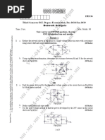 15EC34 Examination, Examination, Network Analysis Network Analysis