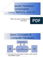 Computer Hardware Components: CPU, Memory, and I/O: What Is The Typical Configuration of A Computer Sold Today?