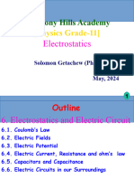 CHAPTER 6 (ELECTROSTATICS AND ELECTRIC CIRCUIT) (Part - 1)