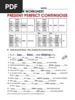 Present Perfect Continuous