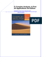 Full Download PDF of (Ebook PDF) Complex Analysis: A First Course With Applications 3rd Edition All Chapter