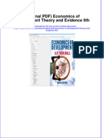 Full Download PDF of (Original PDF) Economics of Development Theory and Evidence 9th All Chapter