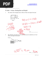 P5 Volume Finding Base and Height