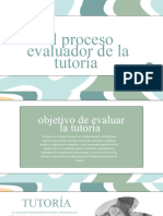 El Proceso Evaluador de La Tutoría