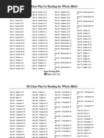 356 Days Plan of Reading The Whole Bible