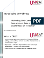 402 Uploading CMS-Content Management System (WordPress) On The Server