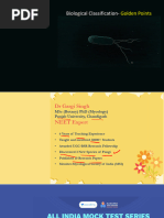 Biological Classification-: Golden Points