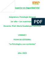 FICHA de CÁTEDRA La Psicología y Sus Corrientes