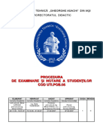 UTI - POB.05 Procedura de Examinare