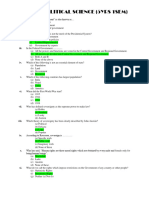 MCQ of Political Science