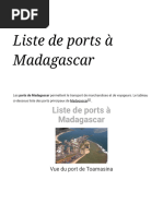 Liste de Ports À Madagascar - Wikipédia