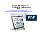 (Ebook PDF) (Ebook PDF) A Handbook of Journalism: Media in The Information Age All Chapter