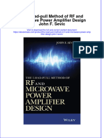 The Load Pull Method of RF and Microwave Power Amplifier Design John F Sevic Full Chapter PDF