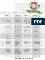 Menu Mensual La Espatula Verde 2020