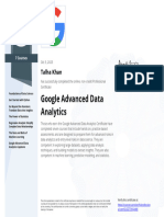 Google Advanced Data Analytics