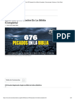 Lista Con 676 Pecados en La Biblia (Completa) Devocionales Cristianos Sitio Oficial