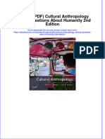 Full Download PDF of (Original PDF) Cultural Anthropology Asking Questions About Humanity 2nd Edition All Chapter