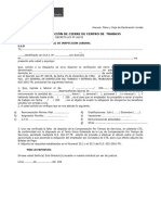 Formato Mtpe Verificación de Cierre de Centro de Trabajo Peru