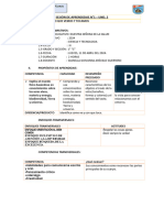 Sesión de Aprendizaje N°1 - Und. 2: Enfoque Orientación Al Bien Común