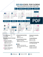 School Year Calendar - 2023 24 Proposed