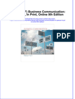 Full Download PDF of (Ebook PDF) Business Communication: in Person, in Print, Online 9th Edition All Chapter