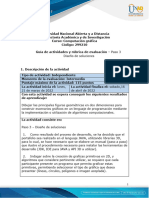 Guía de Actividades y Rúbrica de Evaluación - Paso 3 - Diseño de Soluciones