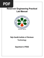 Reservoir Engineering Practical Manual (RGIPT)