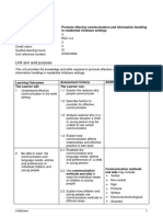 RCC 3.4 Promote Effective Communication and Information Handling in Residential Childcare Settings