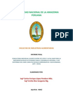 Informe para Conocer y Desarrollar Nuevas Alternativas de Transformación de Productos Innovadores A Base de Camu Camu